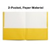 Staples School Grade 2 Pocket Folder Yellow 25/Box (50761/27538-CC) - 3 of 4