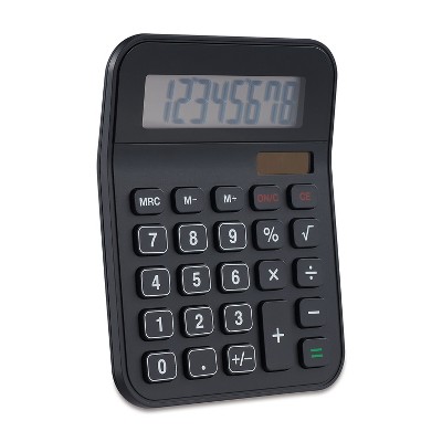 TRU RED TR230 8-Digit Desktop Calculator Black 