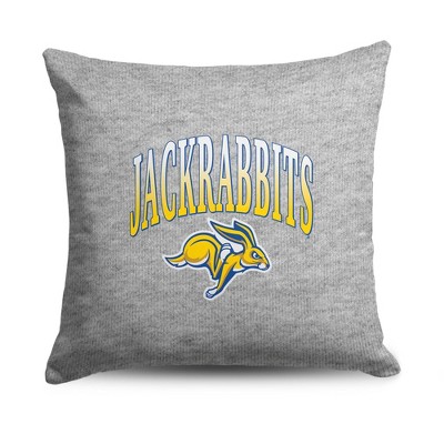 NCAA 16" Heather Gray Crisp Sweatshirt Pillow South Dakota Jackrabbits