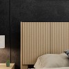 KWPZQEB Wood Headboard, King/Queen Size Farmhouse Headboard Only, Wall Mounted Fluted Panel, Stylish Wood Panel Headboard, Boho Headboards - 2 of 4