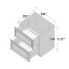 CASAINC 30 in. W x 34.5 in. H x 24 in. D 2 Drawer Soft Close Base Kitchen Cabinet with Full Overlay Front - Plywood Ready to Assemble - 4 of 4