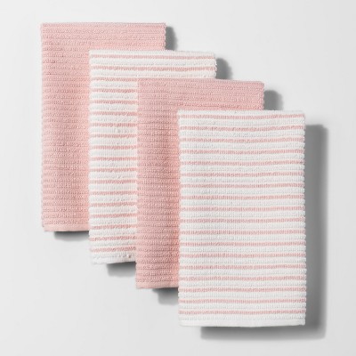 pink dish towels