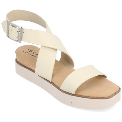 Journee Collection Womens Havalee Buckle Platform Sandals