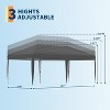 10x10/10x20 Pop Up Canopy Tent – Instant Setup Outdoor Gazebo with 1-Button Push, Portable Commercial Tent for Backyard, Camping, Beach & Parties - 4 of 4
