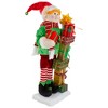 Northlight Lighted Animated Musical Santa's Elf with Star and Presents Christmas Figure - 30" - 3 of 4