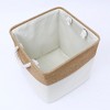 REGALWOVEN Square Fabric Collapsible Storage Basket Bin with Handle for Shelves Closet - 3 of 4