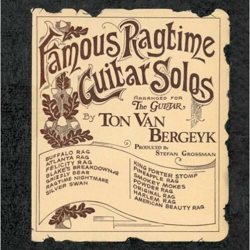 Ton Van Bergeyk - Famous Ragtime Guitar Solos (cd) : Target