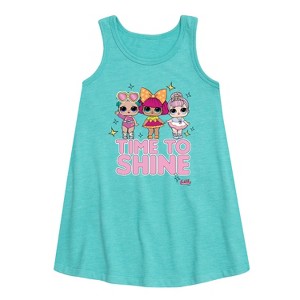 Girls' - LOL Surprise! - Time to Shine Graphic Sleeveless Aline Dress - 1 of 3