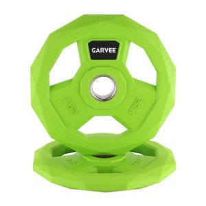 Coucheta 2-Inch Color Rubber Coated Grip Plate in Pairs or Single for Strength Training, Weightlifting and Bodybuilding - 1 of 4