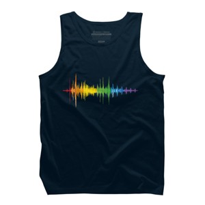 Adult Design By Humans Soundwave Rainbow Pride By Truemilk Tank Top - 1 of 2