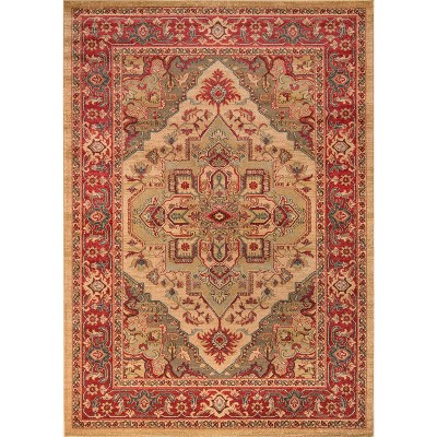 3'11"x5'7" Medallion Accent Rug Beige - Momeni