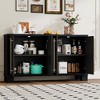 NicBex Wood Buffet Cabinet with Storage, Adjustable Shelf Sideboard Cabinet, Kitchen Cabinets, Pantry Cabinet for Kitchen, Dining Room and Living Room - 2 of 4