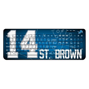 NFL Detroit Lions Players Game Tactic Wireless USB Keyboard - 1 of 4