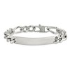 Black Bow Jewelry Men's 10mm Polished Stainless Steel Figaro Link I.D. Bracelet, 9.25 In - 3 of 4
