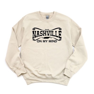 Simply Sage Market Women's Graphic Sweatshirt Nashville On My Mind