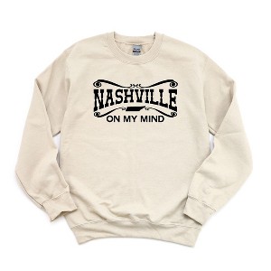 Simply Sage Market Women's Graphic Sweatshirt Nashville On My Mind - 1 of 2