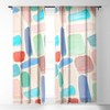 Sewzinski Stones And Clay Single Panel Sheer Window Curtain - Deny Designs - 2 of 4