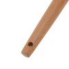Unique Bargains Spoon Hand Wash Only Wooden Handle Slotted Spoon Silicone Wooden Handle 12.6" 1 Pc - 3 of 4