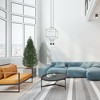 4 FT Artificial Topiary Cedar Trees, 2 Pack UV Resistant Fake Plants with Pot & Moss for Outdoor Indoor Front Porch Decor - 3 of 4
