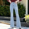 Anna-Kaci Women's Distressed Flared Jeans Pants - 2 of 4
