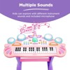 SKONYON 37-Key Kids Electronic Piano Keyboard w/ Multiple Sounds with Lights Microphone - image 3 of 4