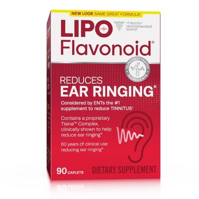 Lipo-Flavonoid Plus Inner Ear Health Supplement Caplets - 90ct