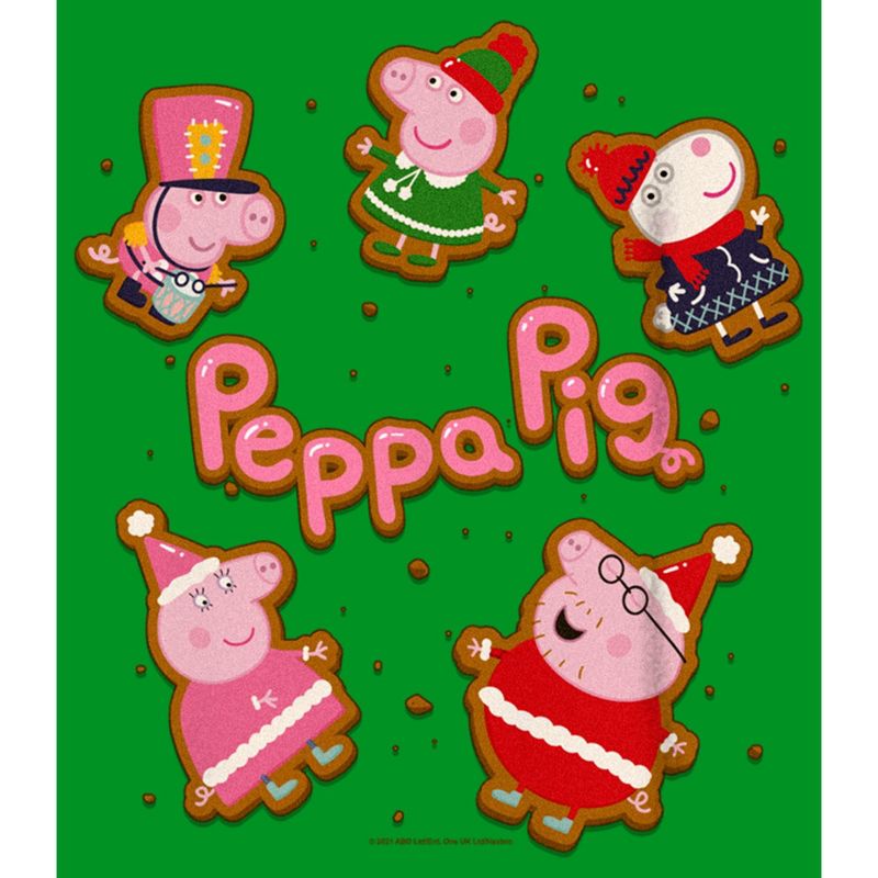 Boy's Peppa Pig Christmas Gingerbread Cookie Characters T-Shirt, 2 of 5