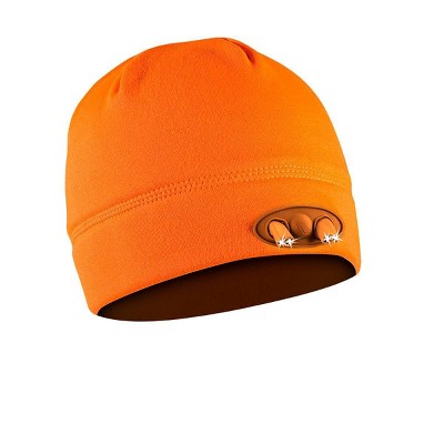 POWERCAP Adult 4 LED Compression Fleece Cap - Blaze Orange