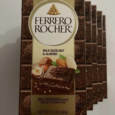 Ferrero Rocher Premium Milk Chocolate Hazelnut Bar, 90g/3.15 oz. Bar  {Importe