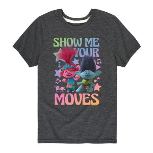 Boys' - Trolls - Poppy and Branch Show Me Your Moves Short Sleeve Graphic T-Shirt - 1 of 4