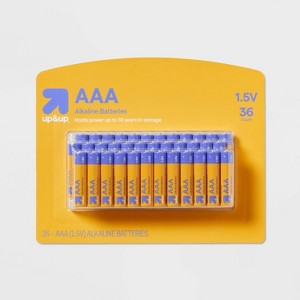 AAA Batteries 36pk Alkaline Battery - up&up™: Household Single-Use Batteries, 1.5V - 1 of 3