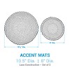 Park Designs Cream Lace Accent Mat Set of 2 - 4 of 4