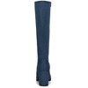 Allegra K Women's Side Zipper Padded Insole Chunky Heel Knee High Boots - 3 of 4