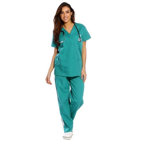 Just Love Scrub Set - 6 Pocket Medical Uniform - (v-neck With Cargo ...