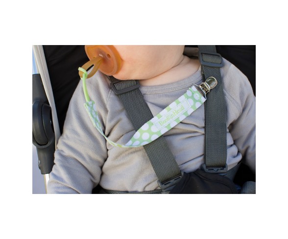 BooginHead PaciGrip Pacifier Clip - Delicate Dot Green
