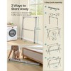 SONGMICS Clothes Drying Rack, Heavy-Duty Laundry Drying Rack, 45.7-63.4 Inches Extendable, Foldable Freestanding Airer, Stainless Steel, Dove Gray - 4 of 4