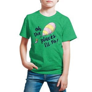 Boys' - Dr. Seuss - Oh The Places I'll Go Short Sleeve Graphic T-Shirt - 1 of 4