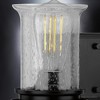 Urban Ambiance Luxury French Rustic Bath Vanity Light,  7.25"H x 14.25"W,  Midnight Black Finish, UHP3751 - 4 of 4