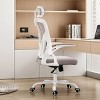 Kumasinova Mesh Office Chair with Flip-Up Arms,Adjustable Headrest&Lumbar Support,Ergonomic Computer Chair,Rolling Desk Chairs,350lbs Max - 2 of 4