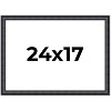 PosterPalooza | Linear Black Picture Frame - UV Acrylic, Backing Board, Hanging Hardware Included - 2 of 4