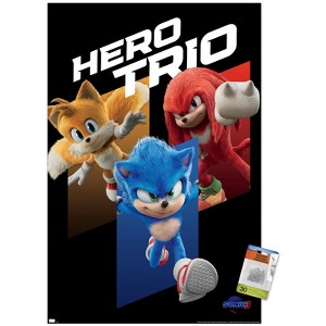 Trends International Sonic The Hedgehog 3 - Hero Trio Unframed Wall Poster Prints - 1 of 4