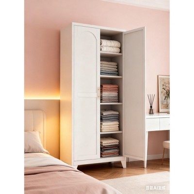 TiramisuBest 50/71 inch Pantry Cabinet Freestanding Buffet Sideboard 2 Door Adjustable Shelf Kitchen Dining Living Room Storage Statement