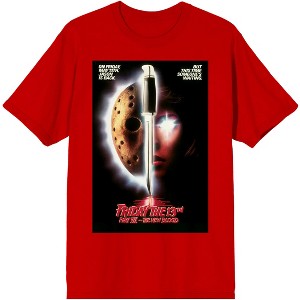 Men's Red Colored Graphic T-Shirt, Jason's Slasher Knife - 1 of 1