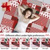 2x3 Christmas Area Rug - Machine Washable Holiday Rug w/Non-Slip Backing, Festive Patchwork Design , Low Pile Indoor Doormat for Entryway/Bedroom - 4 of 4