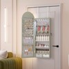 Fredees Arched Lighted Mirror Jewelry Cabinet, Wall or Door-Mount Armoire with Lights, Full-Length Mirror & Jewelry Storage, Over-the-Door Hanging - 3 of 4