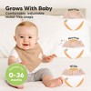 8pk Organic Quin Bandana Bibs, Baby Bibs for Drooling and Teething, Cotton Drool Bibs for Baby Girl, Baby Boy - 4 of 4