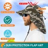 SUN CUBE Wide Brim Sun Hat with Neck Flap, UPF50+ Hiking Safari Fishing Hat for Womens, Sun Protection Beach Hat - 3 of 4