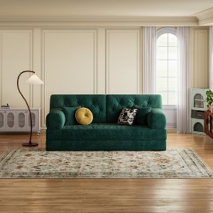 Whisen 78.8" Modular Sectional Sofa Bed - Convertible, Pudding Block, Floor Standing, Arm Comfort, Compression Packaging - 1 of 4