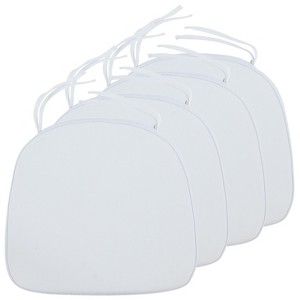 LeisureMod Modern Dining Chair Cushion Pads Set of 4 - 1 of 4