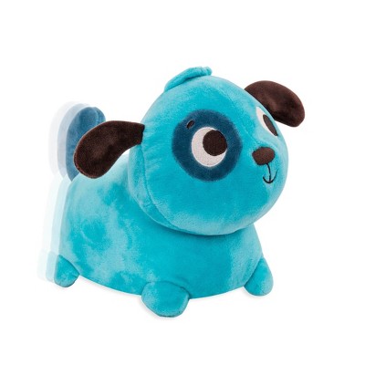 blue stuffed dog toy